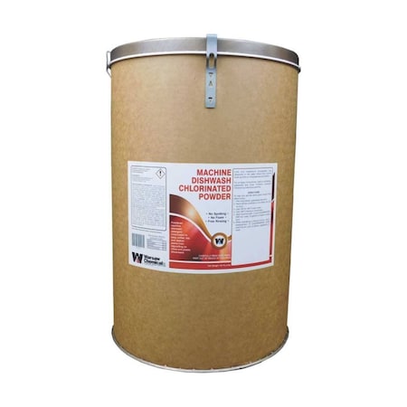 Warsaw Chemical Machine Dishwash Chlorinated Powder, Lemon Scent, 50lbs drum 30162-0000650